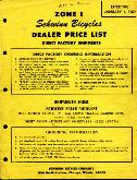 1969 Dealer Price List Page 1